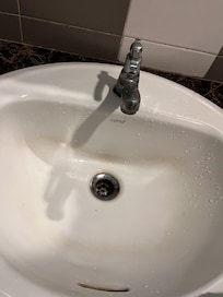 Dirty bathroom sink