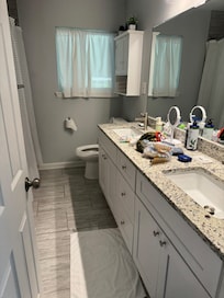 Spacious bathroom