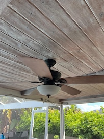 Ceiling fan that we had to turn off because we didn’t trust it from not falling down