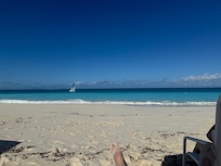 Seating at the beach is very comfy and abundant