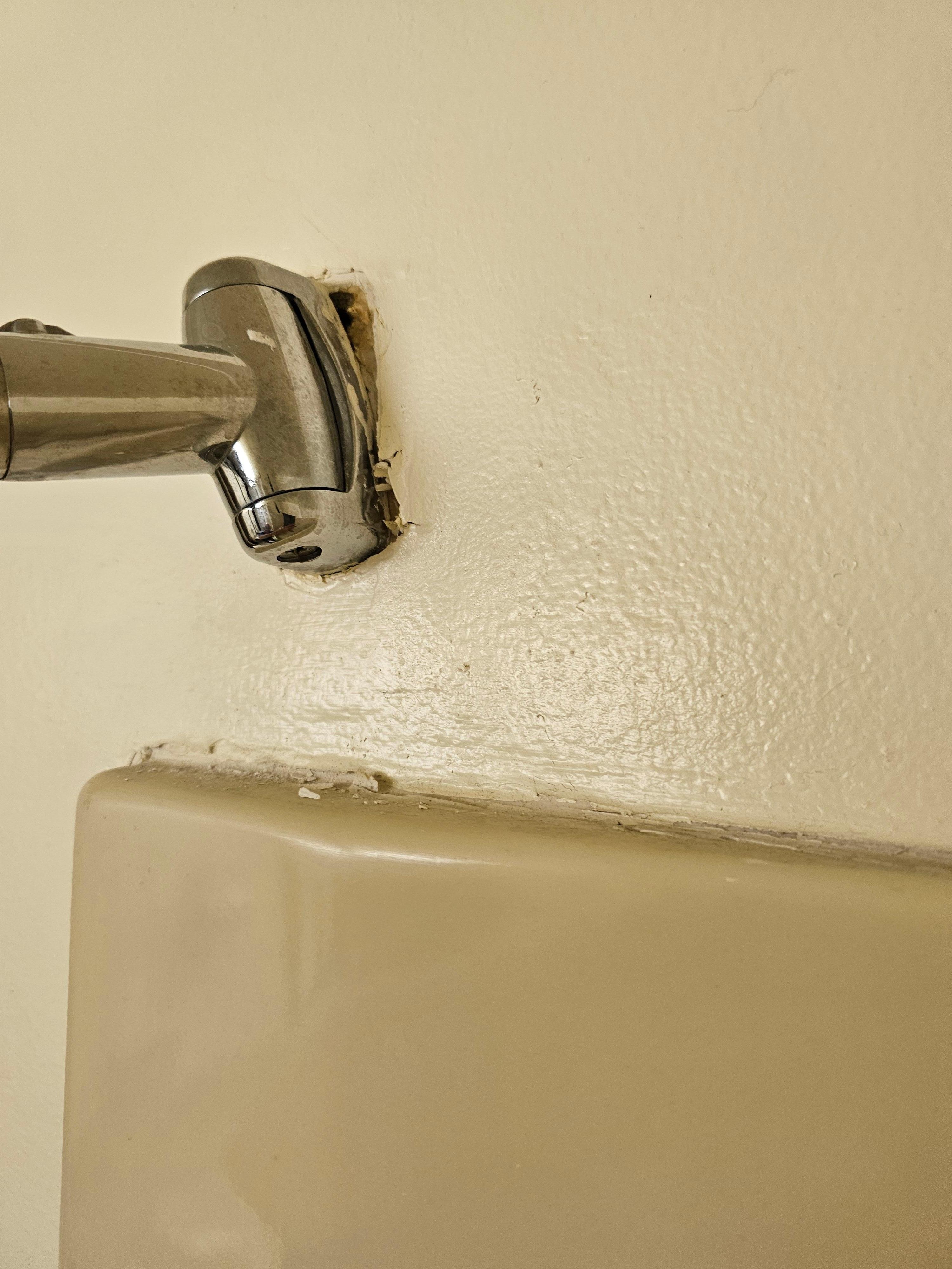 Curtain rod with holes