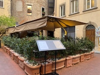 Outside the entrance