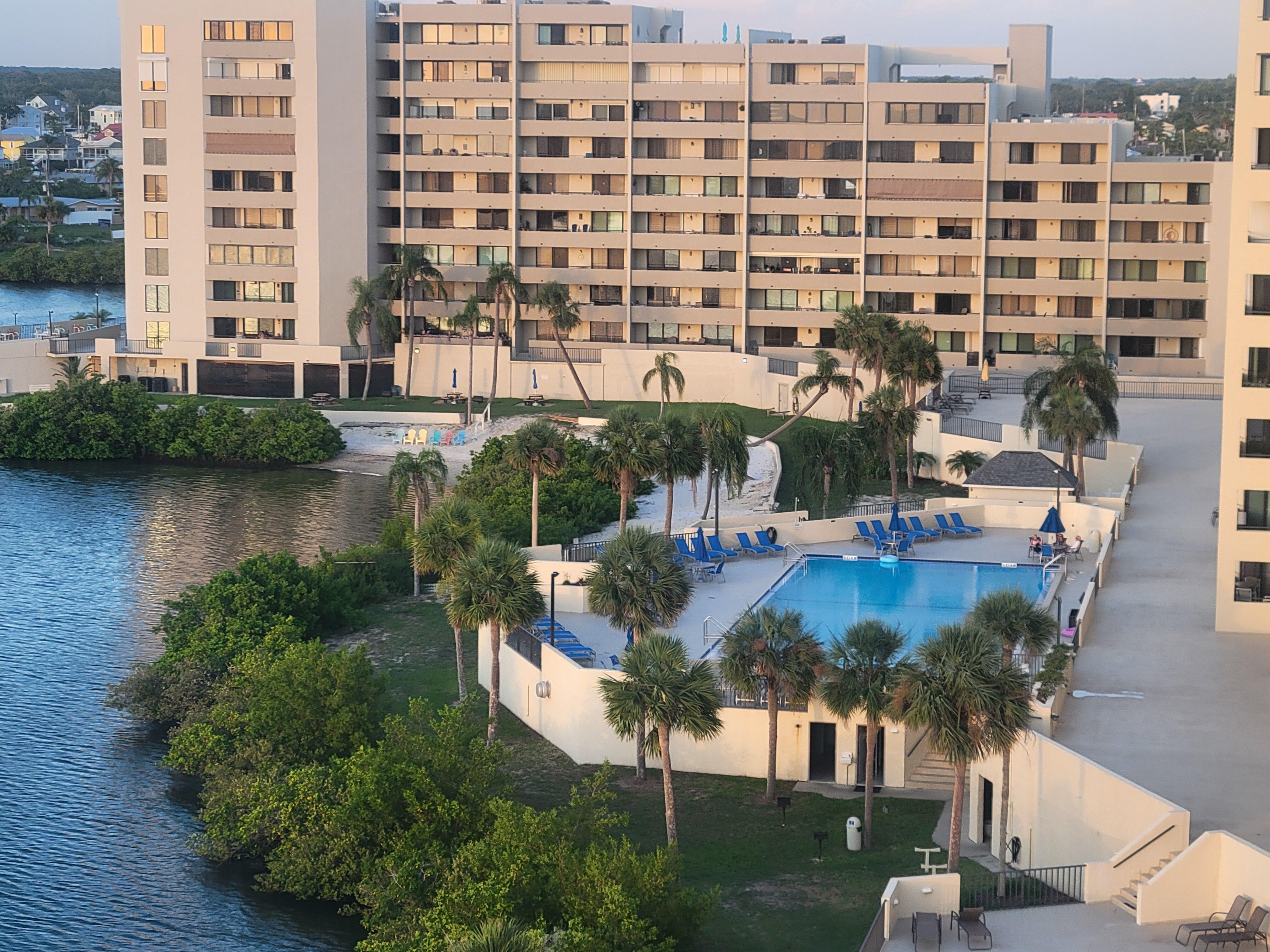 Pool view from the balcony