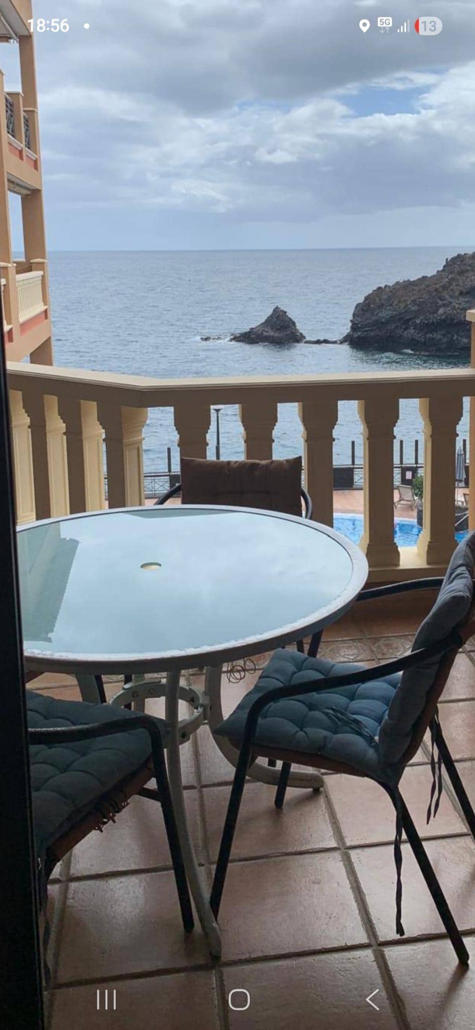 Blick vom Balkon 