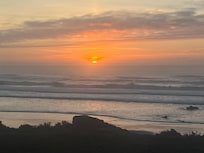 A rare commodity in a house: sunrise and sunset views.