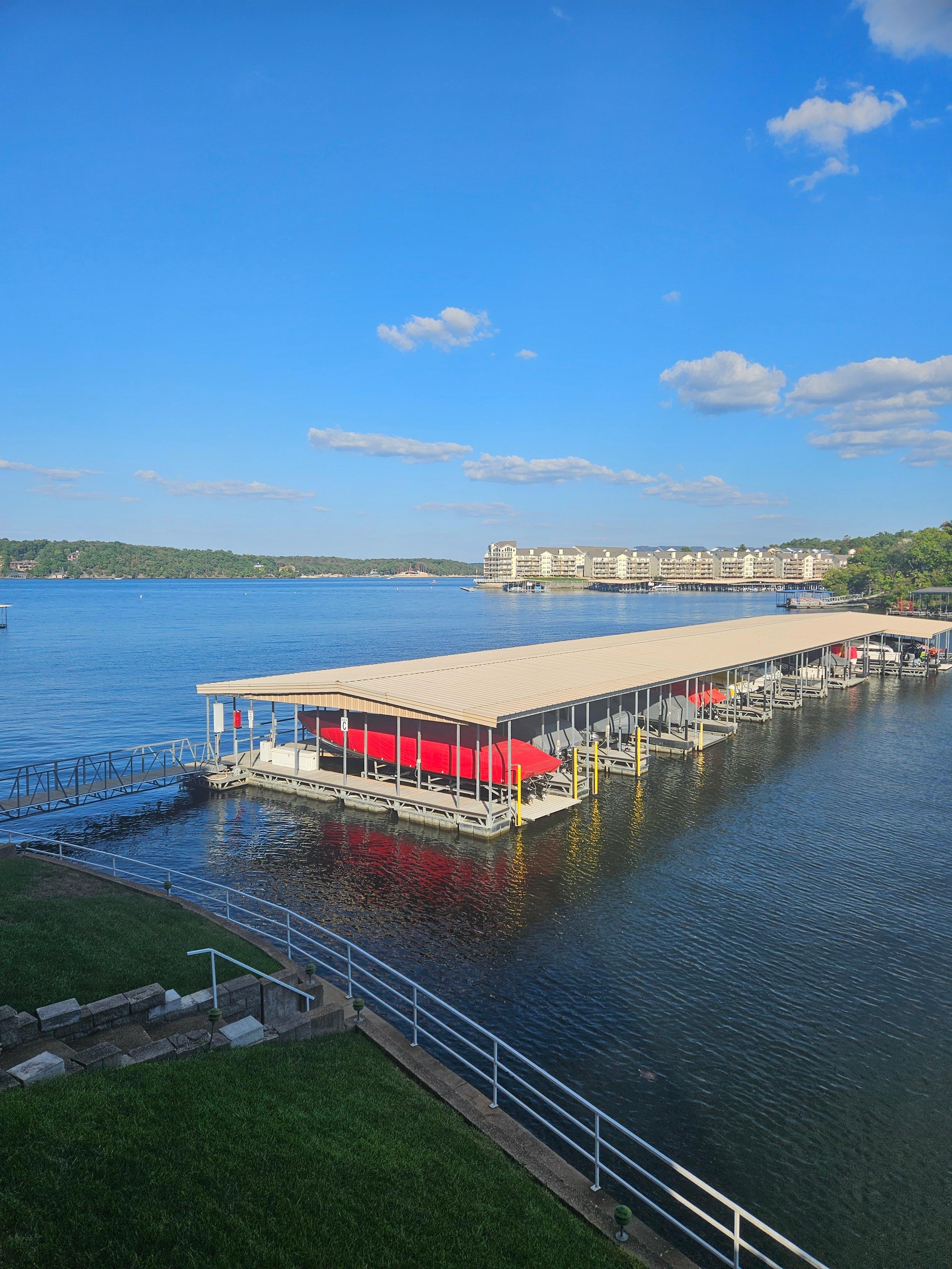 Beautiful view from the deck. 