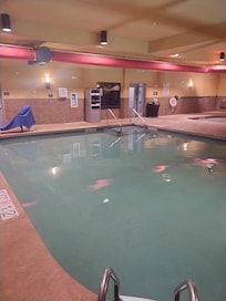 The pool was dirty n no chlorine I'm sure. Had mold along the side