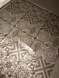 Flooding reached even past the sink