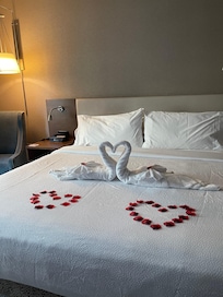 Our bed so clean and nice