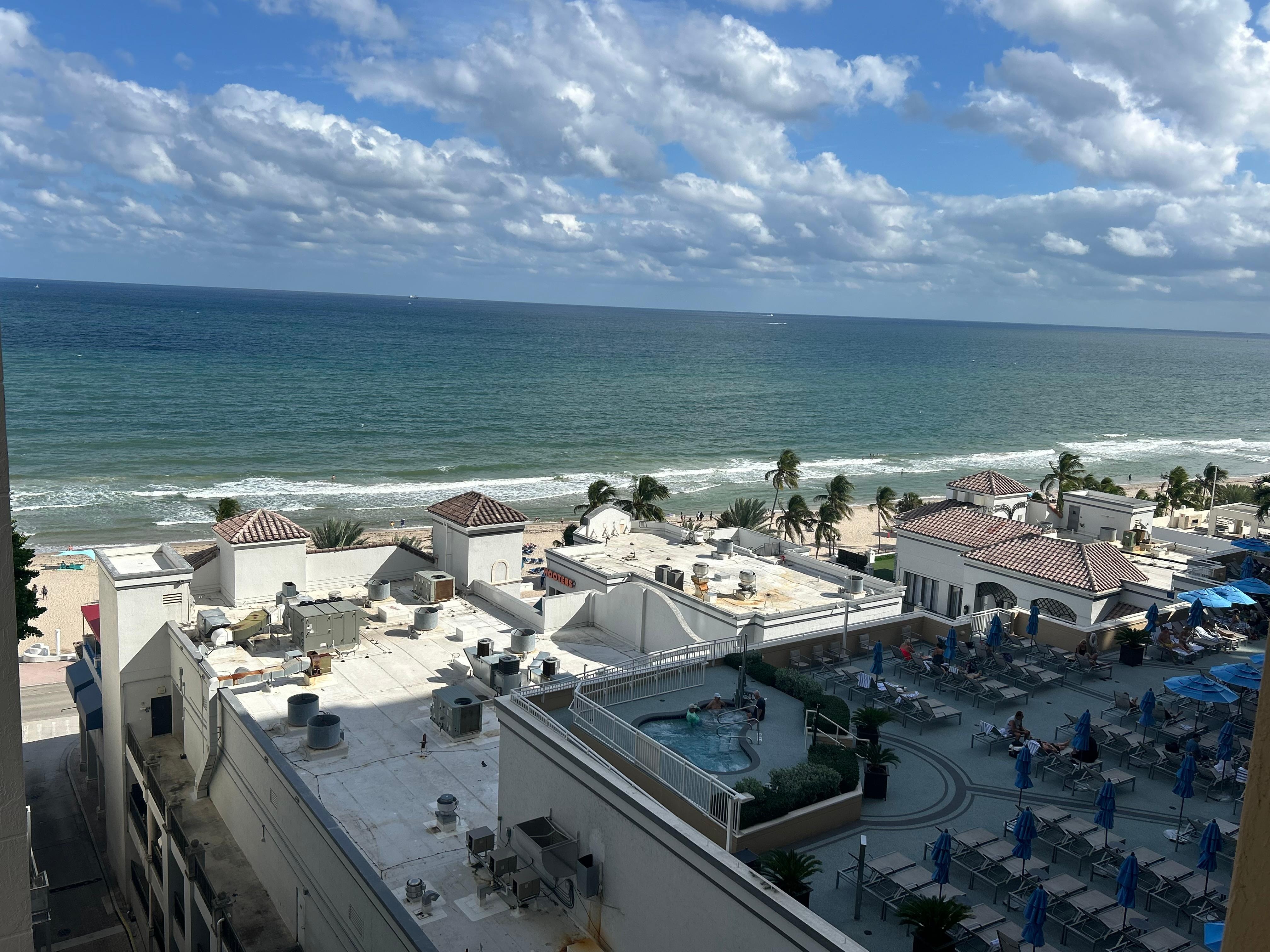 View from 501 balcony.