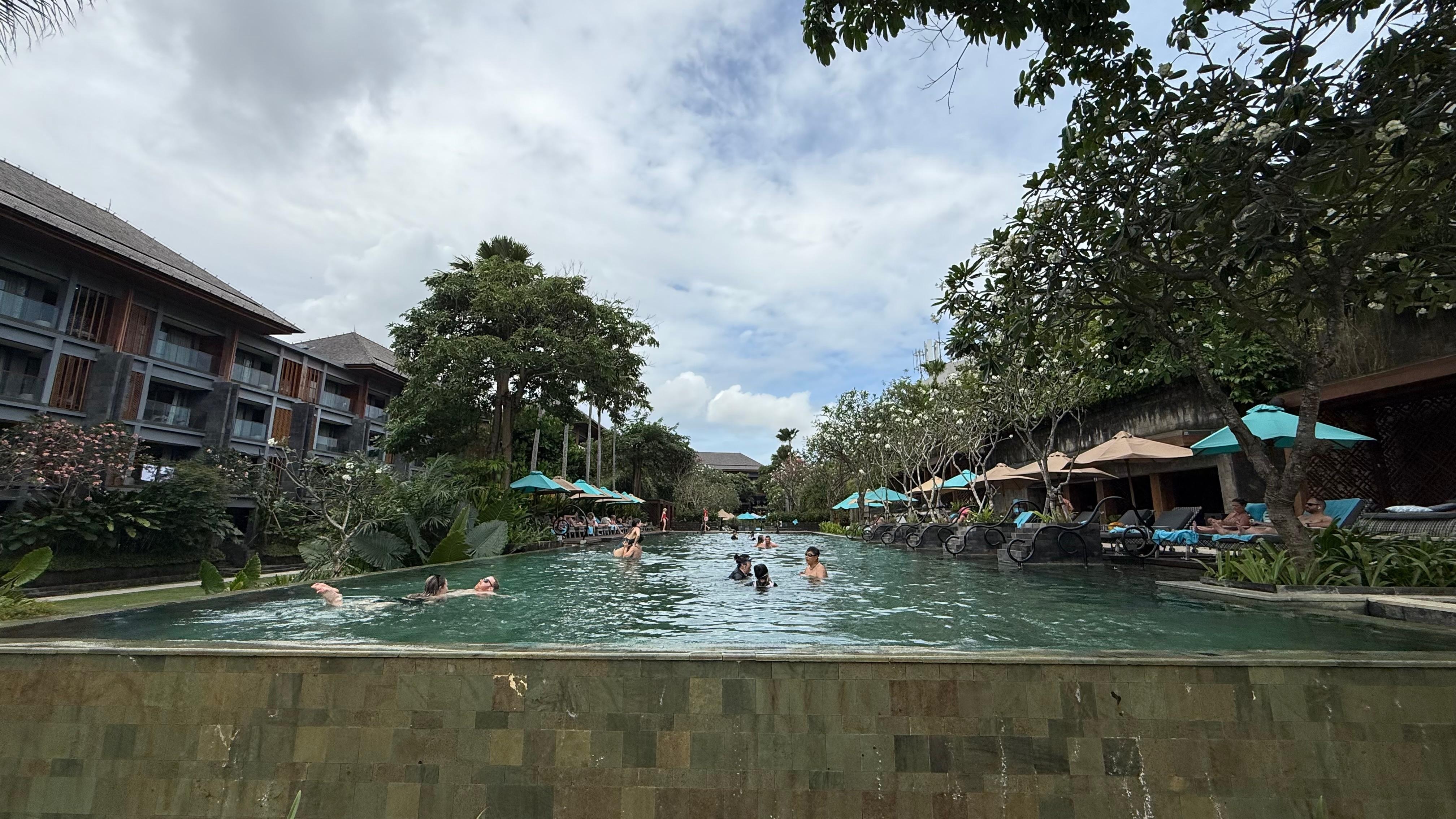 Large main swimming pool. 