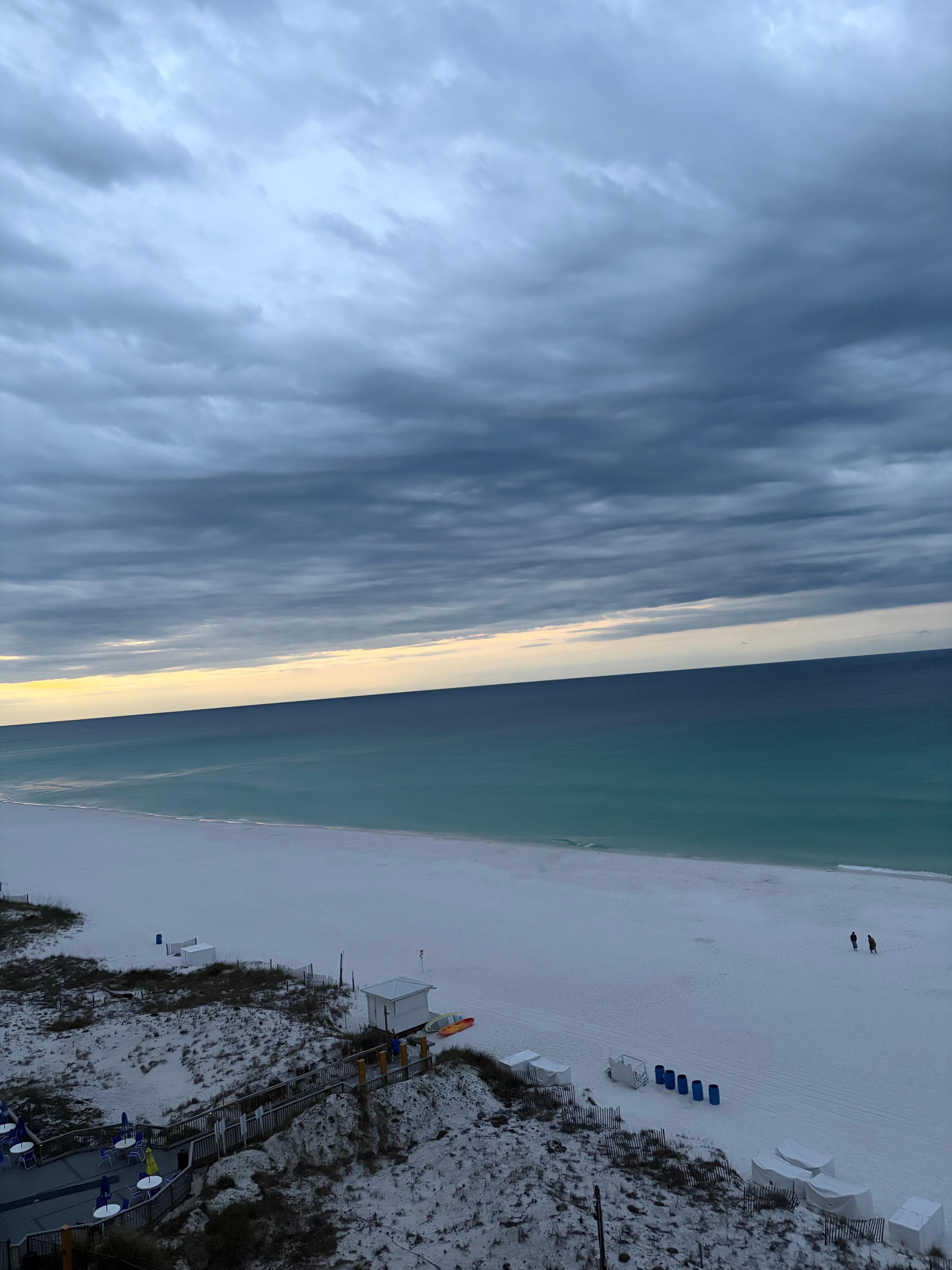 Sunrise from the balcony. 
