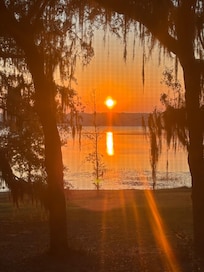 Early morning sunrise on the lake