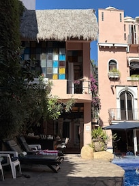 Pool side in inner courtyard