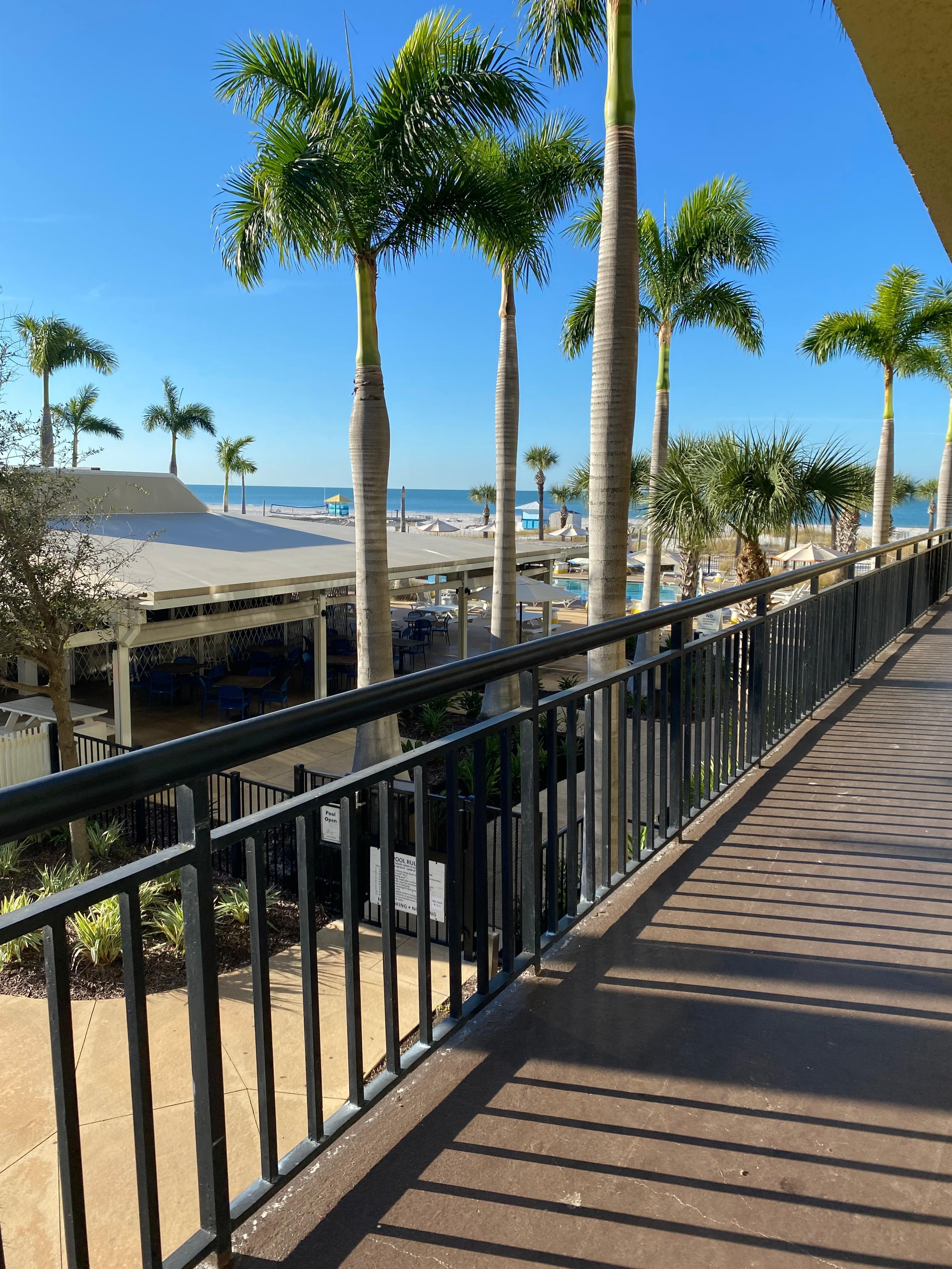 I booked ocean front.  I have to walk out to see the ocean 