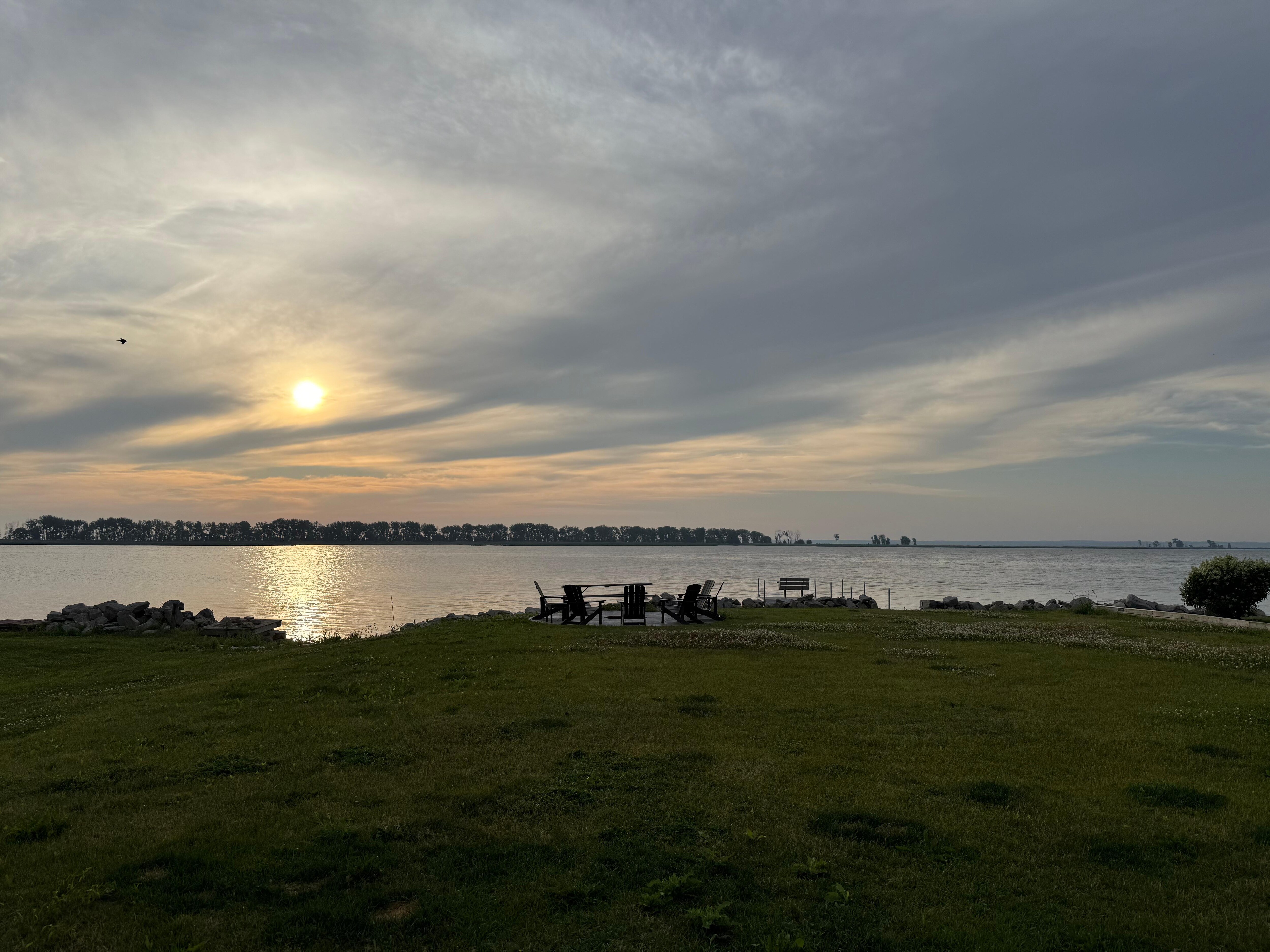 Sunrise from the patio