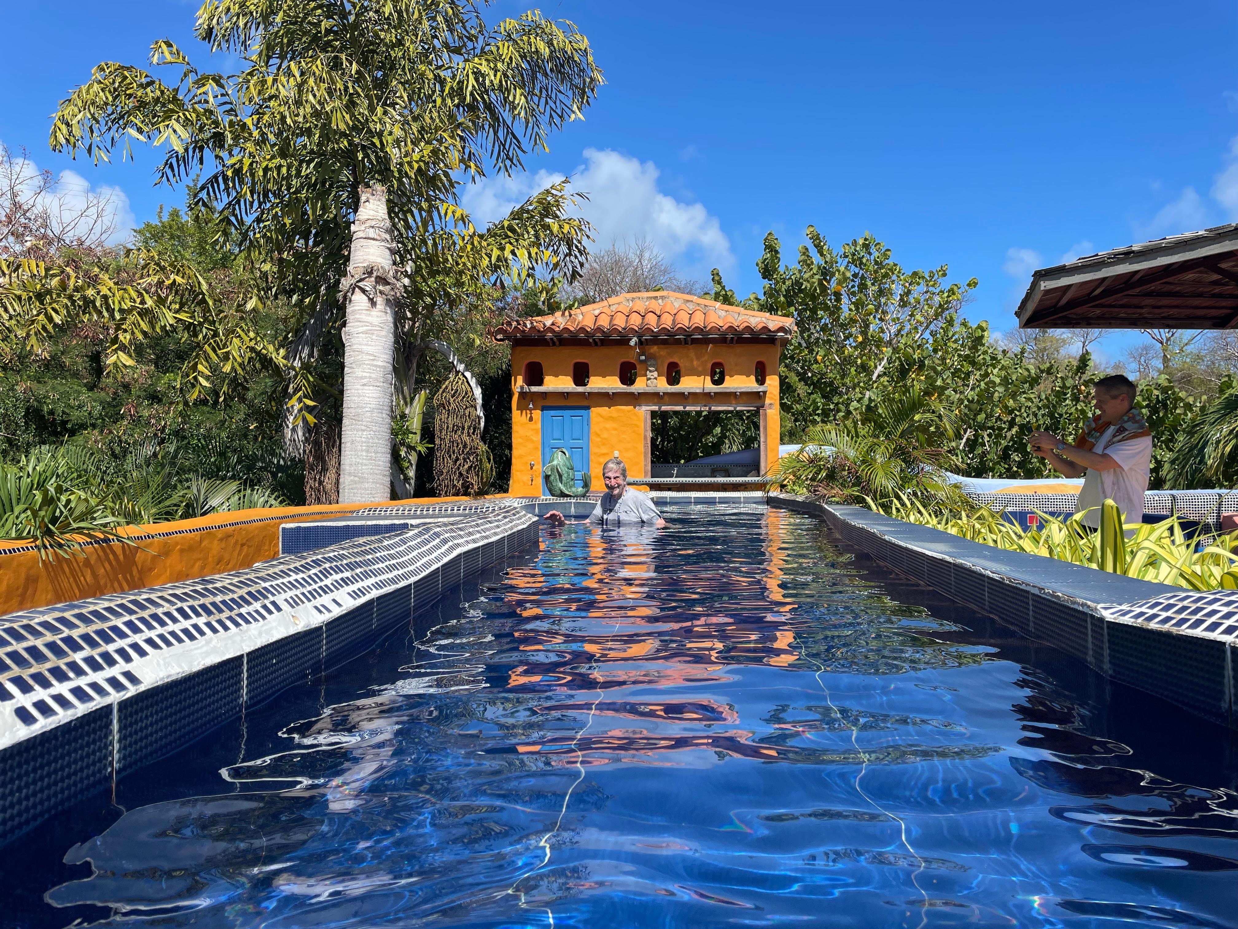 Rooftop pool, also has bbq area