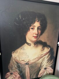 The scary picture staring right at the beds