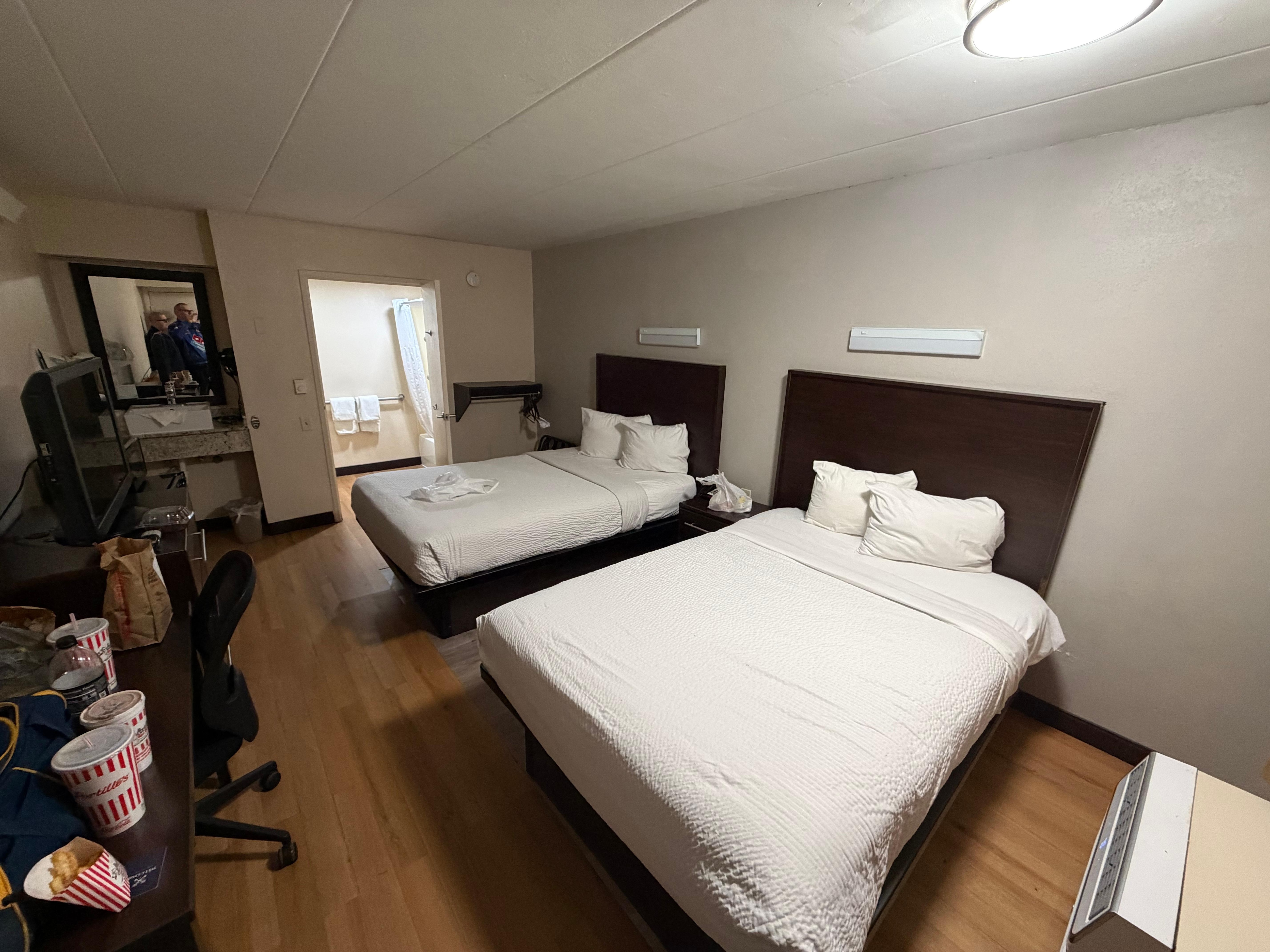 Ouch  and who puts those kinda lights up on the headboard 