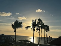 Photo taken at sunset from rooftop terrace.