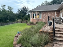 Backyard looking at master suite