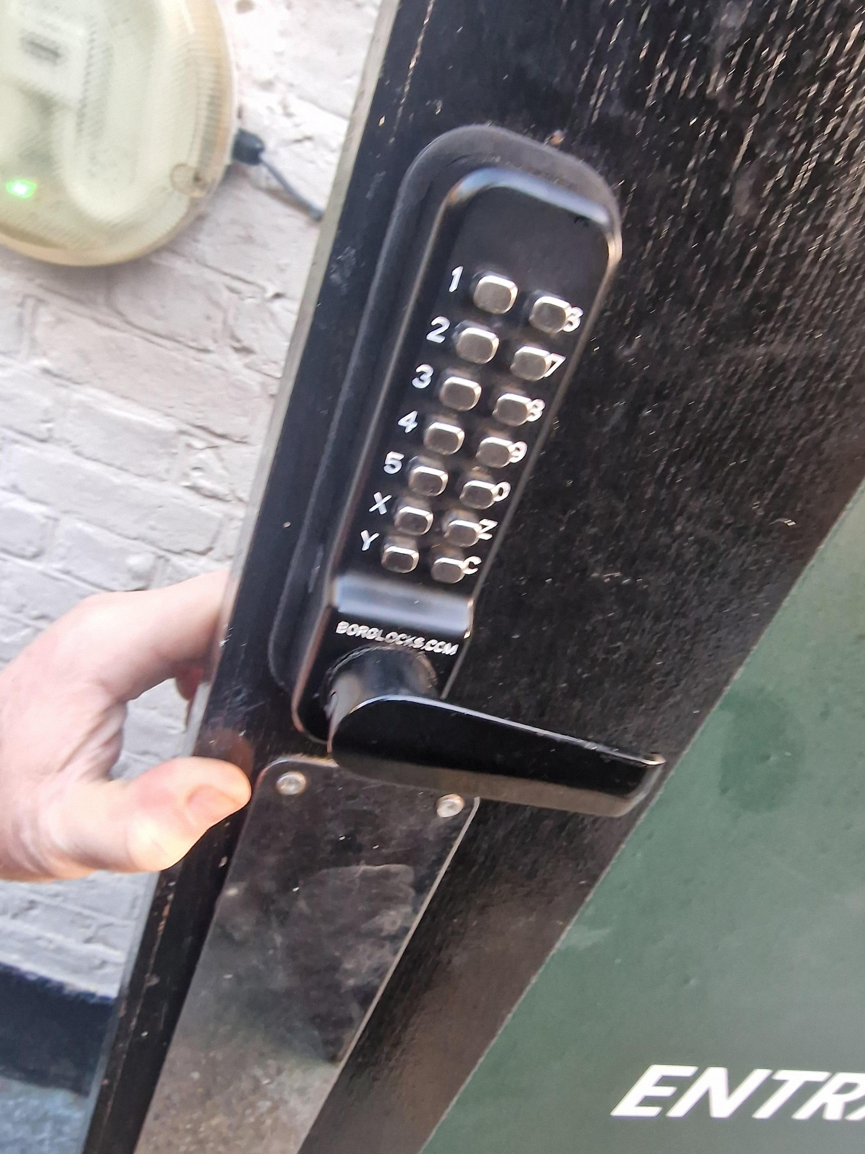 Door lock missing