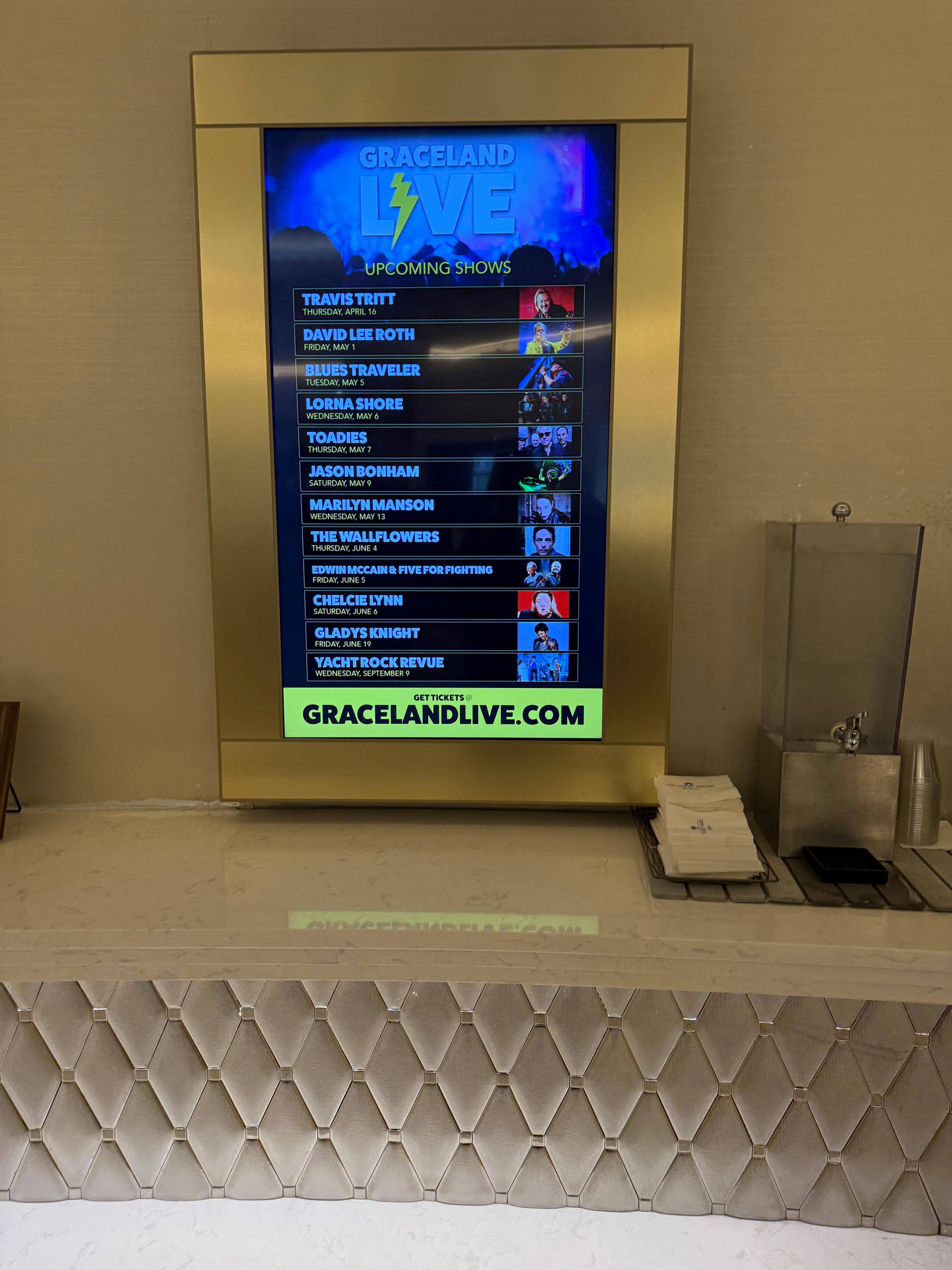 A list of upcoming events at The Guest House 