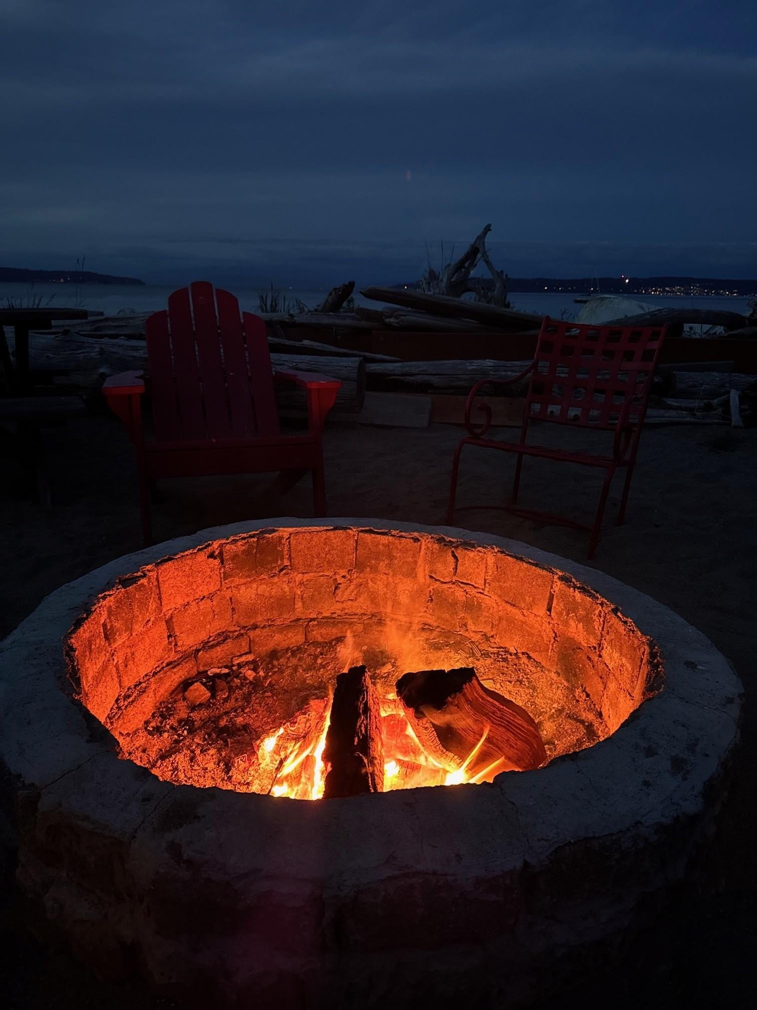 Late night fire pit