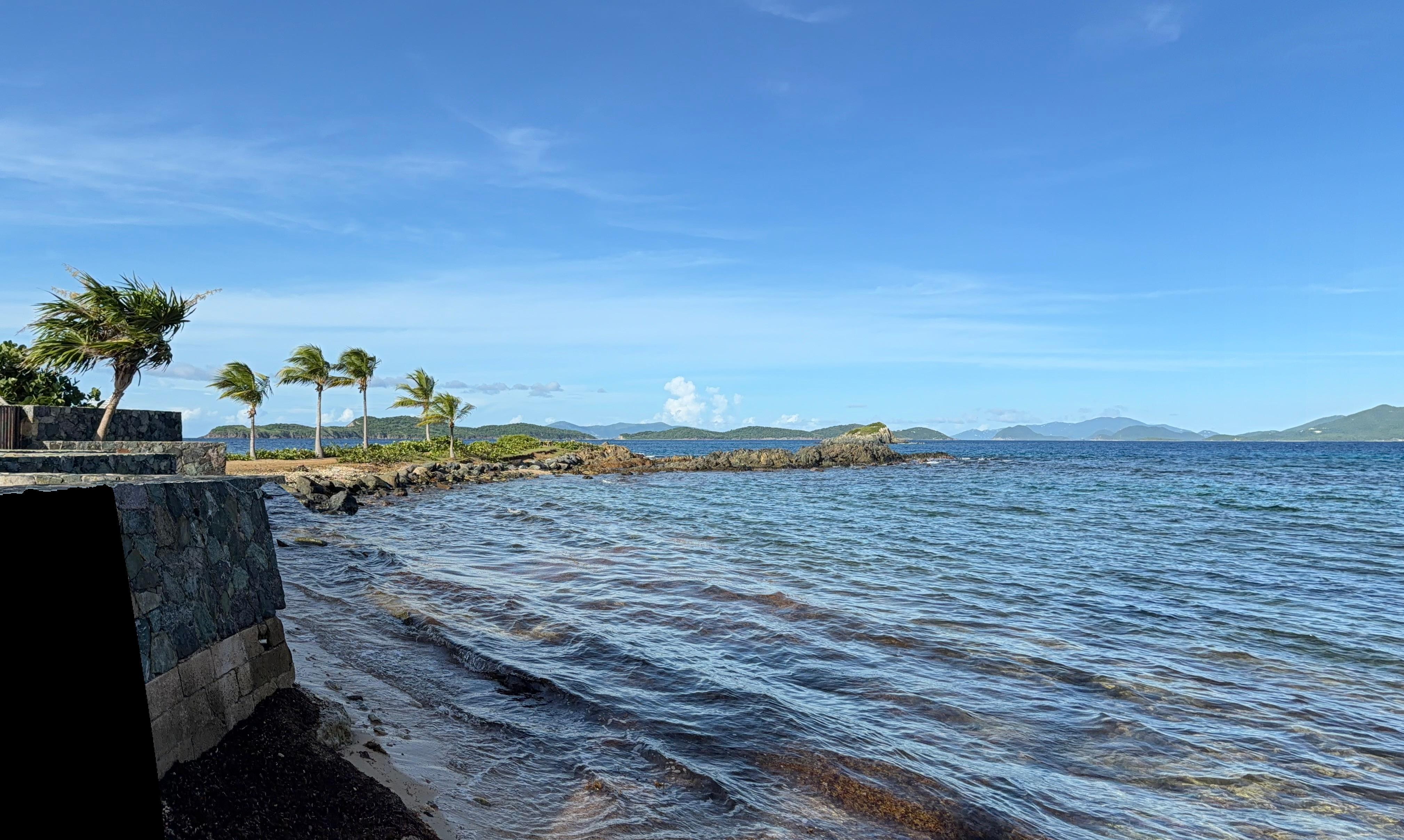 View of the ocean from the pool