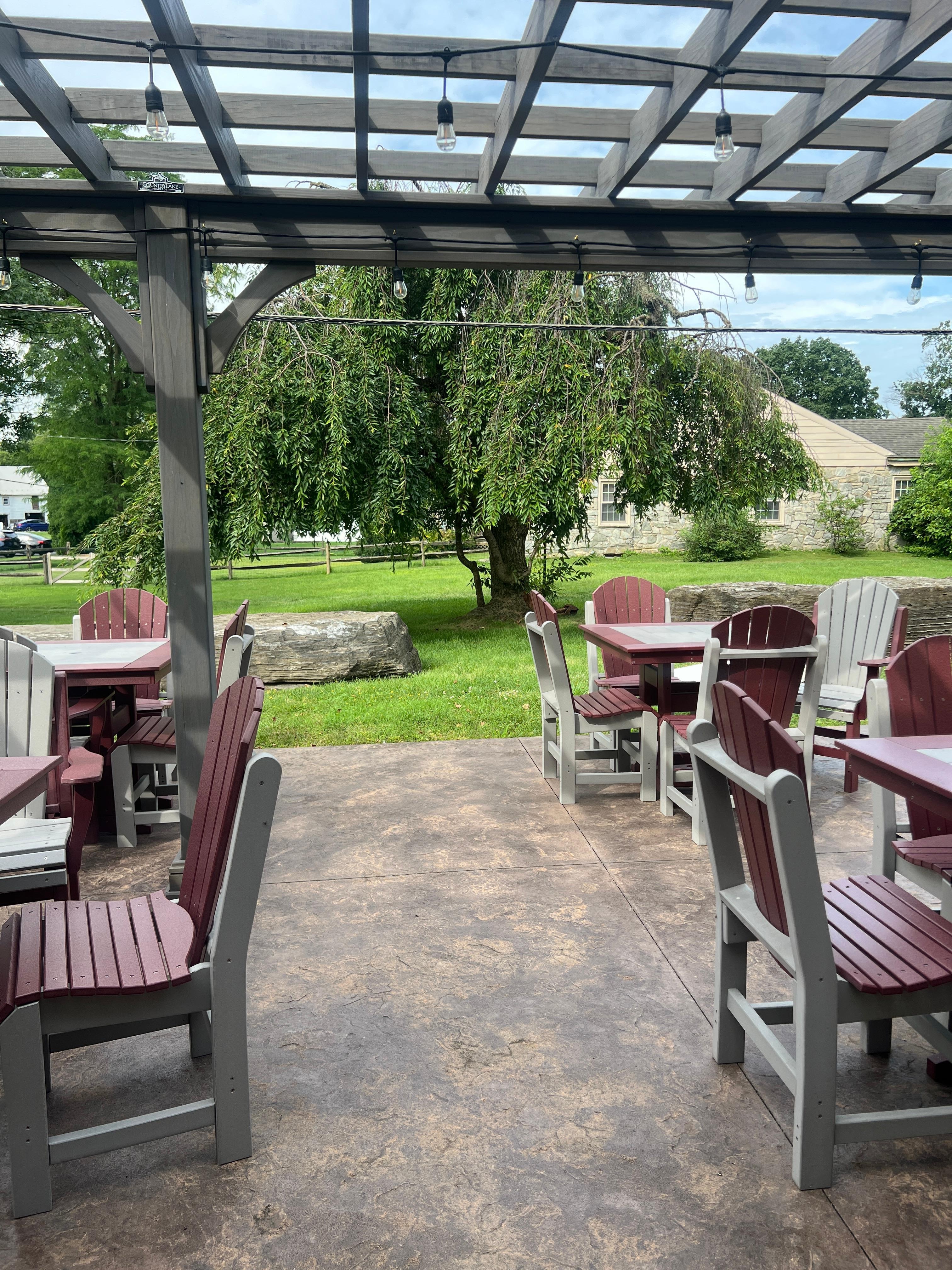 Loved sitting outside daily. Kids enjoyed the connect 4 and cornhole that’s provided. 