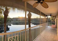 Great back screened porch to sip coffee and watch the sun come up