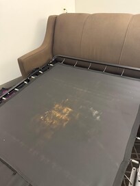 Disgusting sofa bed. No mattress..just stains!