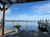 View from under pergola