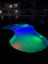 Pool at night