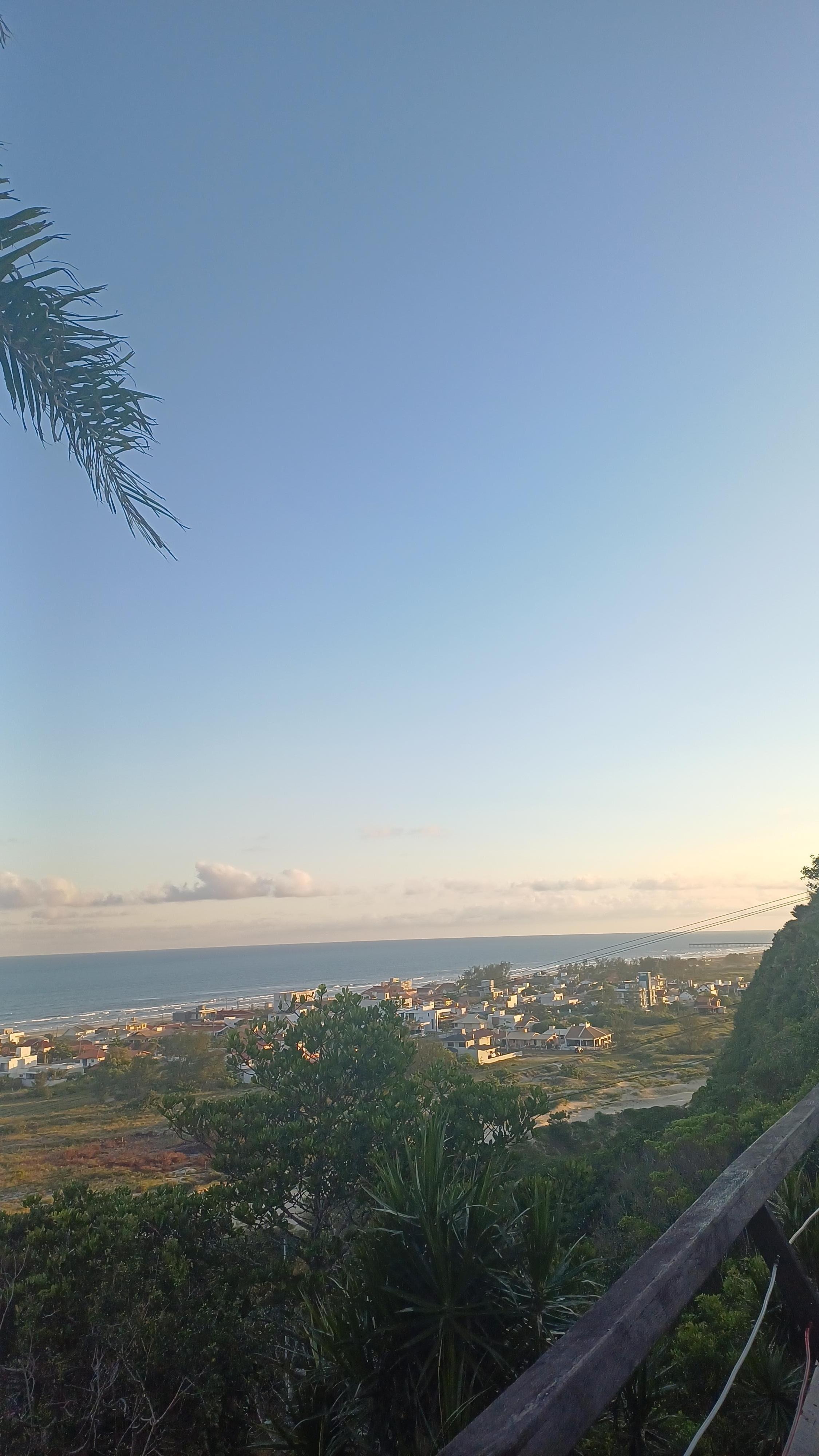 Vista de quem está na piscina. Cerca de 1km da praia