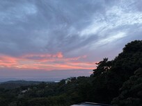Sunset from restaurant