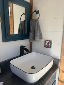 I loved the attention to detail, like these adorable faceplates for the light switches!