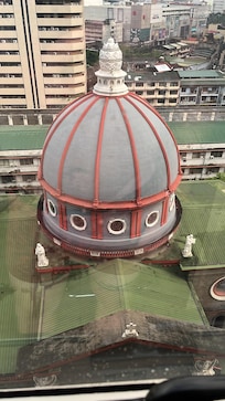The view of the church from the room.