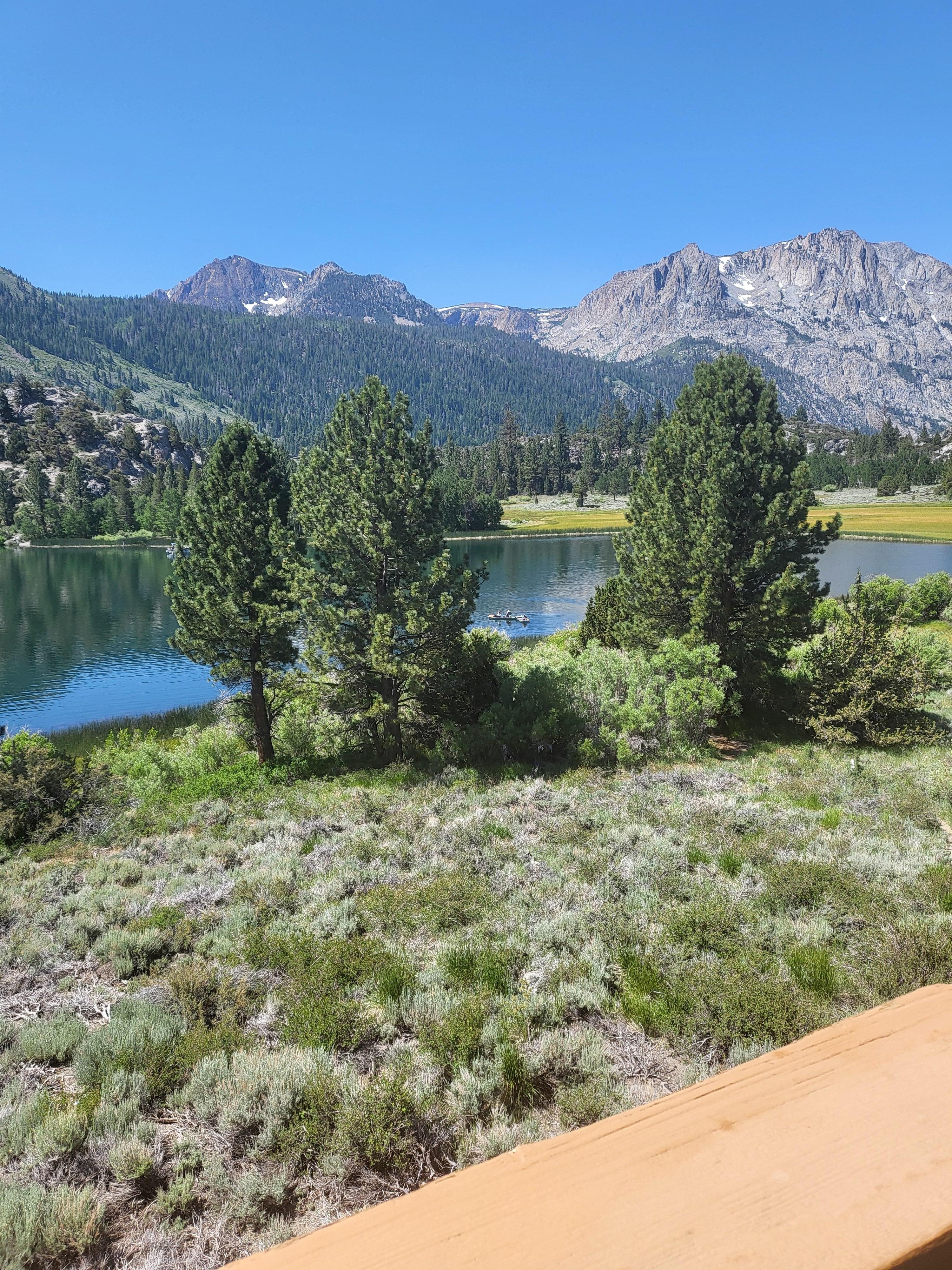 A partial picture of the view from the balcony.