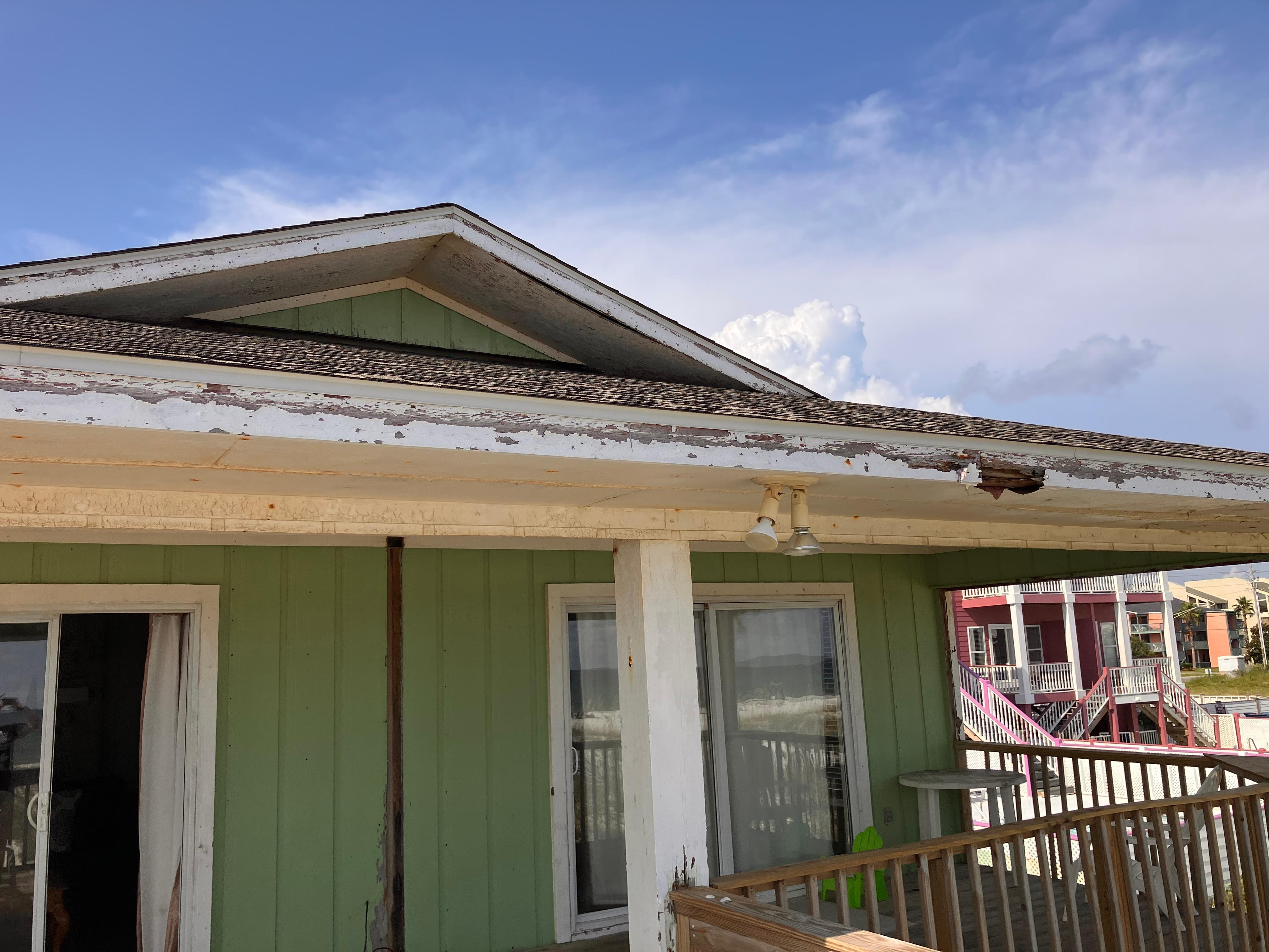 Rotten soffits and fascia. 