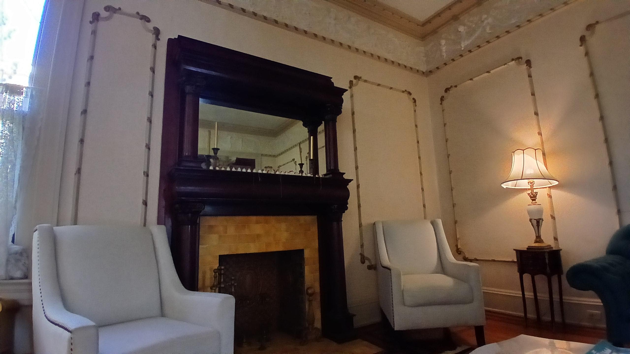 Front room,   fireplaces throughout 