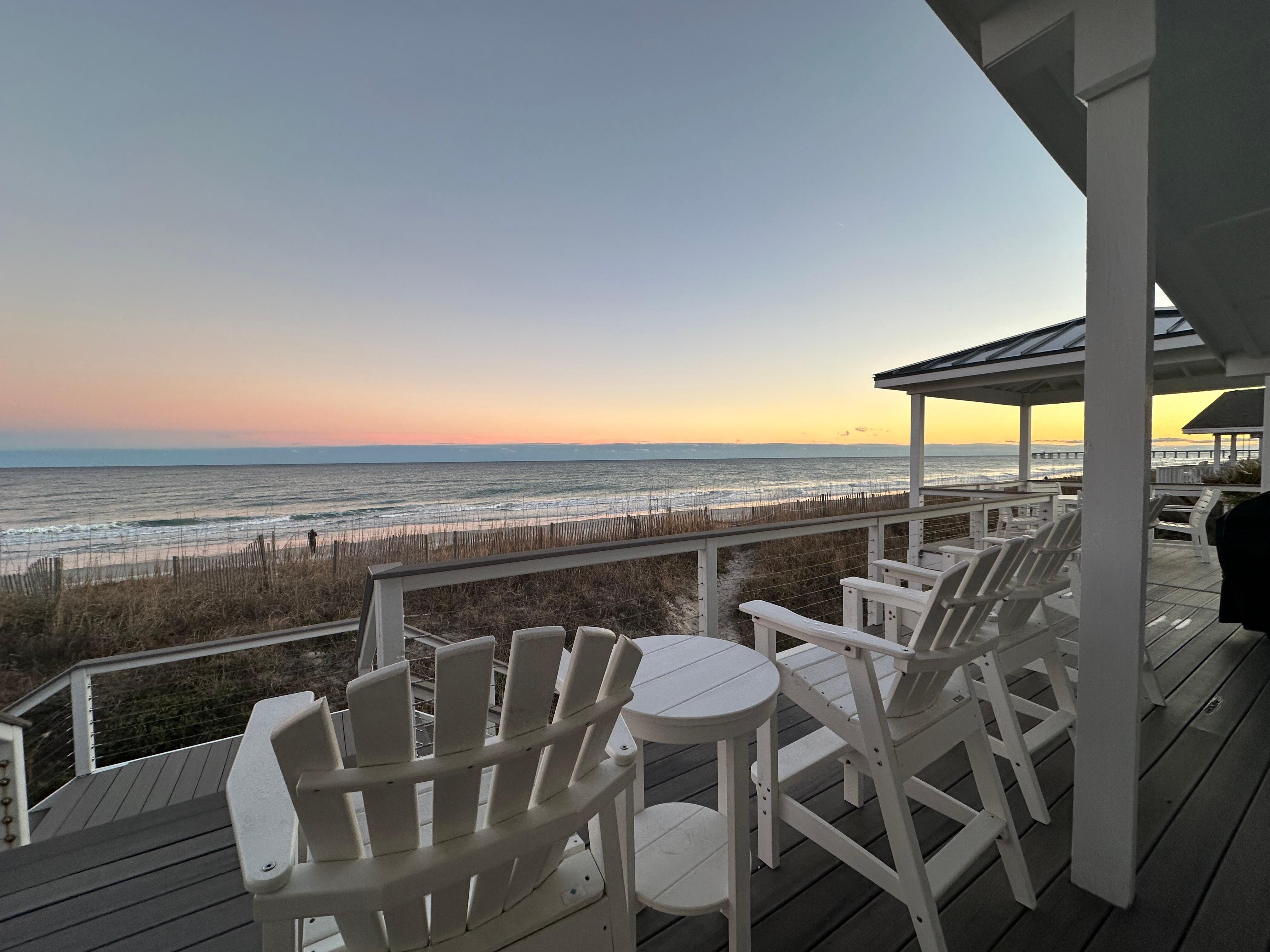 View from the spacious deck.