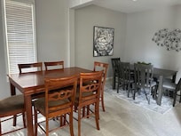 Dining area with add'l table