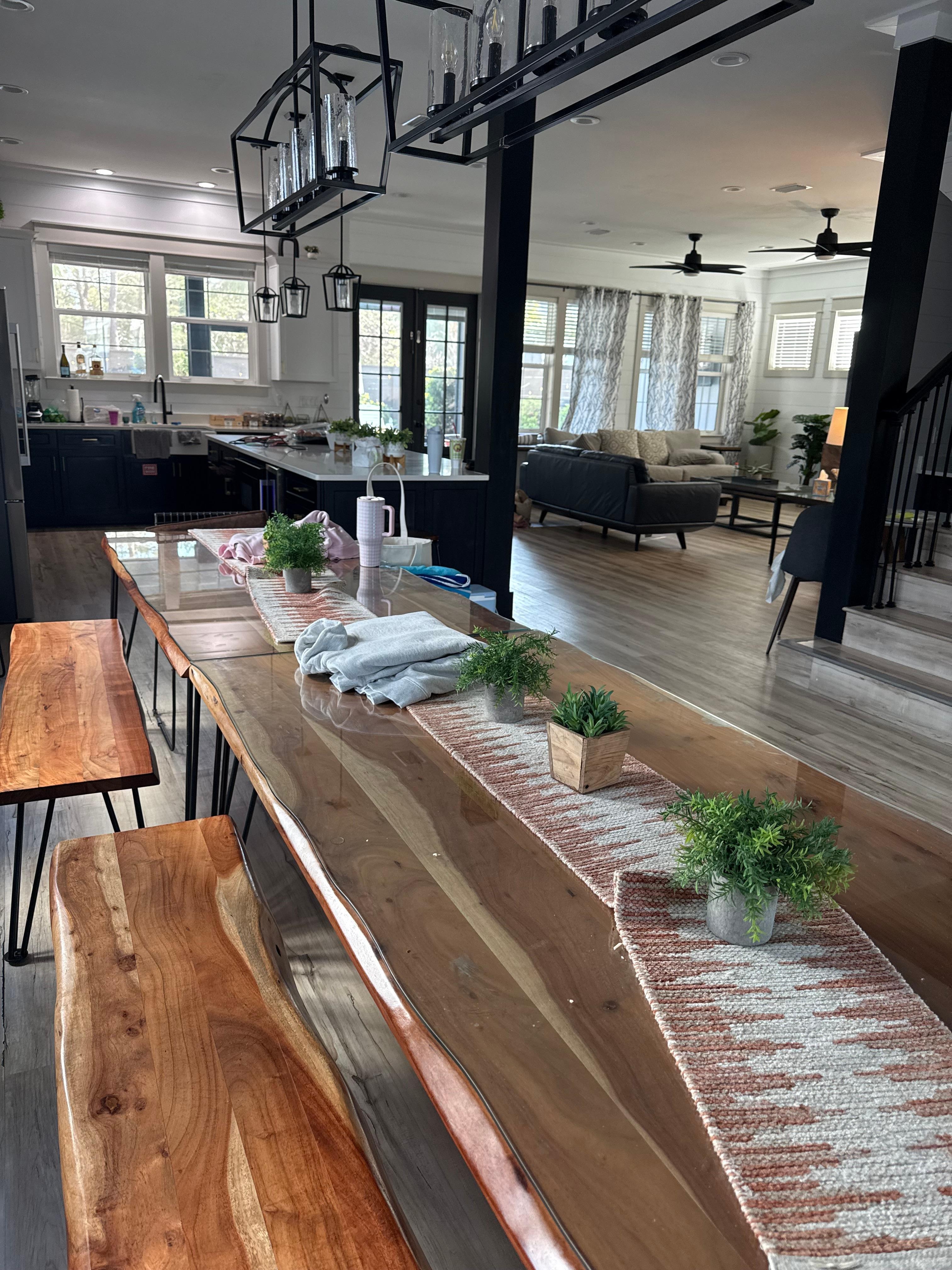 Dining room and open floor plan 