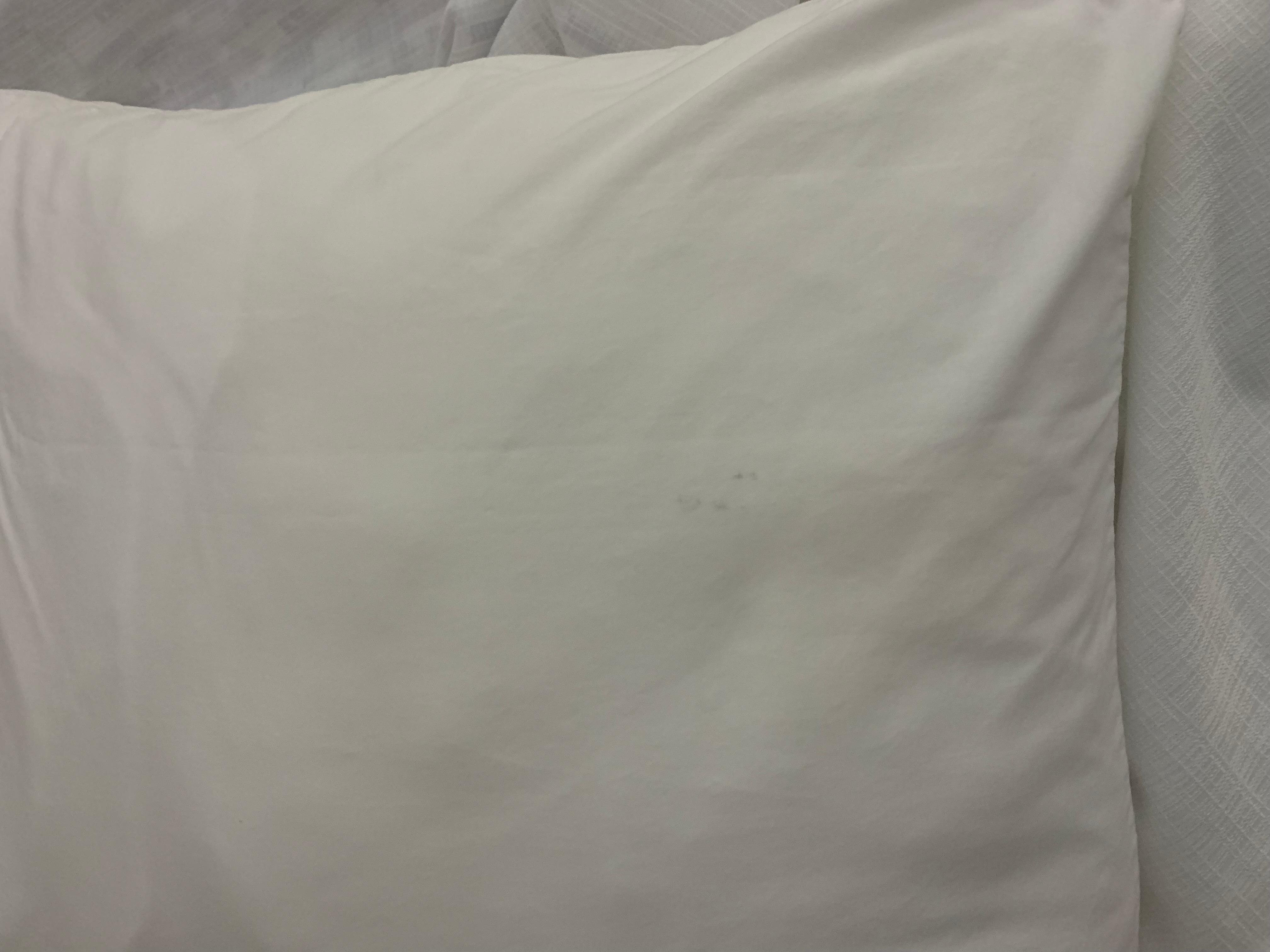 Stained pillowcase