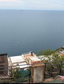 View from above the villa