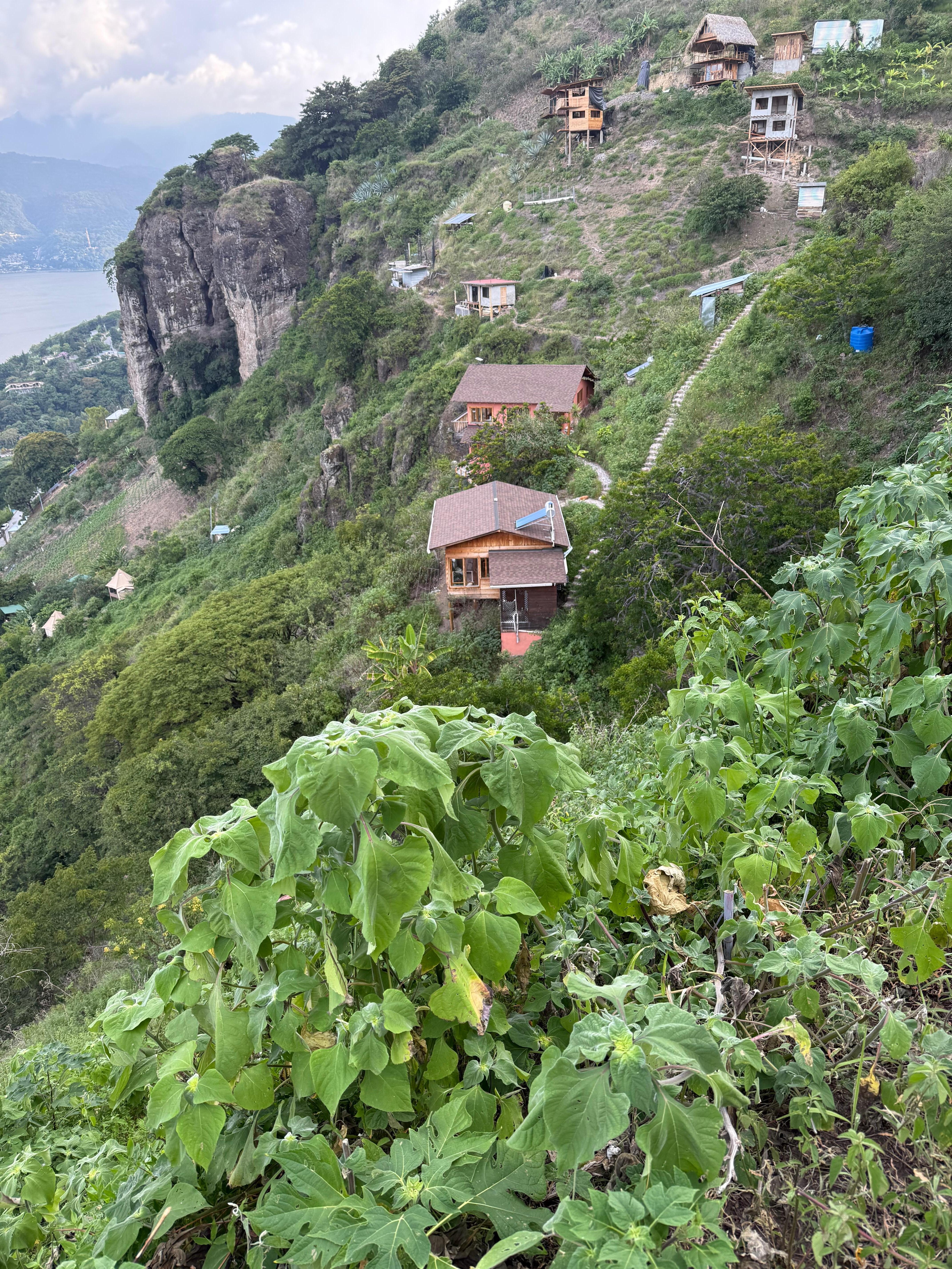 View of the house as we walked the path