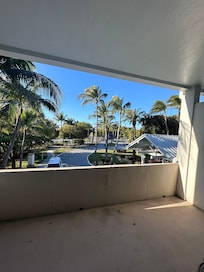 View from our room balcony