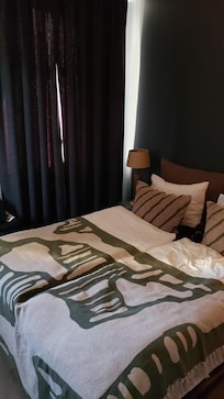 Really cute room amd cozy. Blackout curtains were a welcome touch.