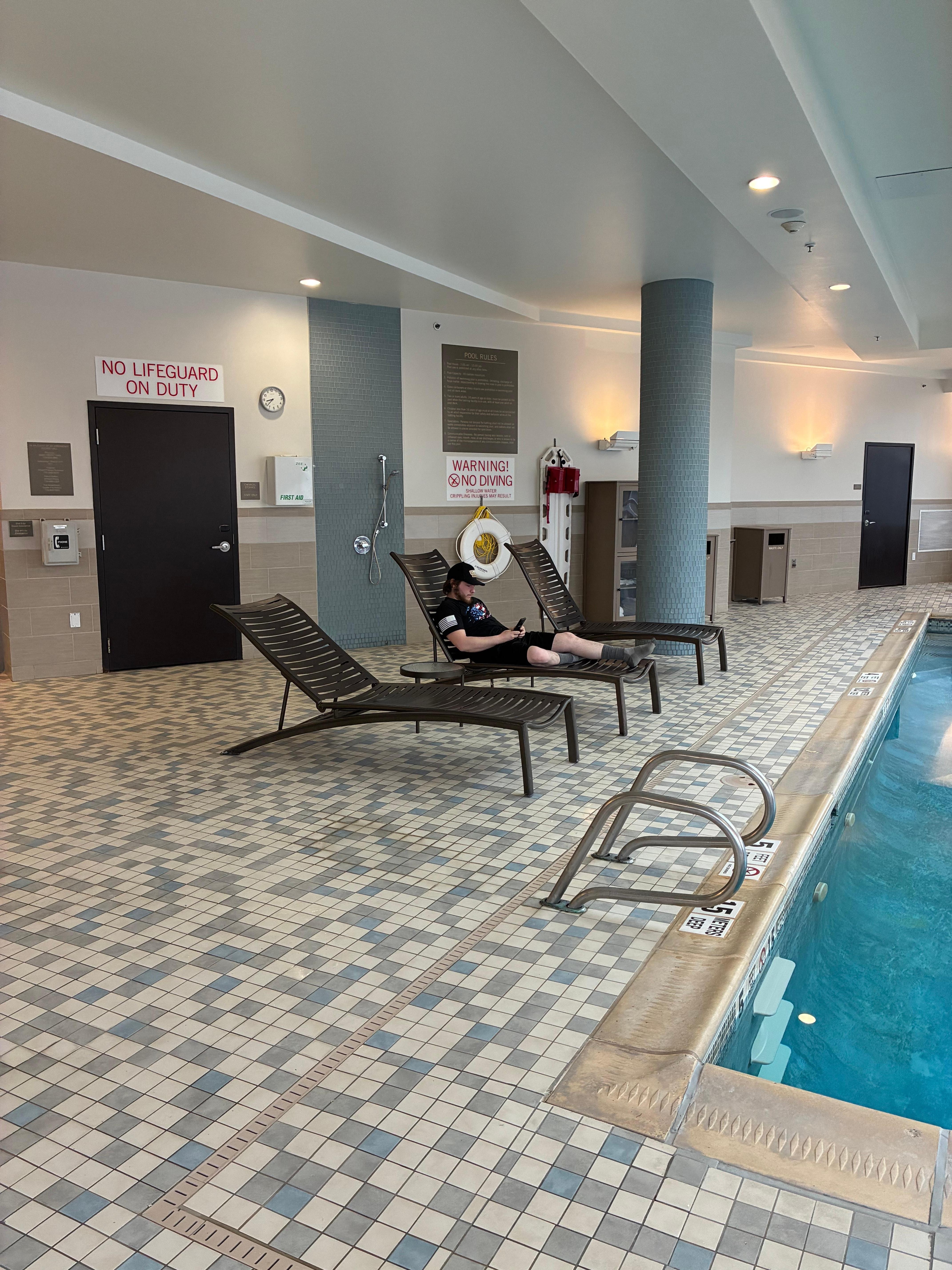 Pool lounge area , just a portion of it !